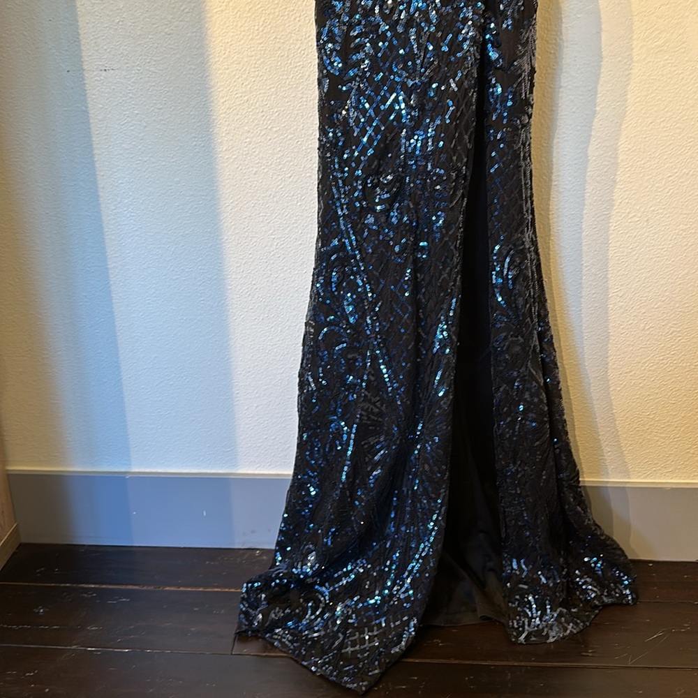 ✨Sequined open back dress with front side slit “Rowena” mermaid fit - Picture 9 of 15